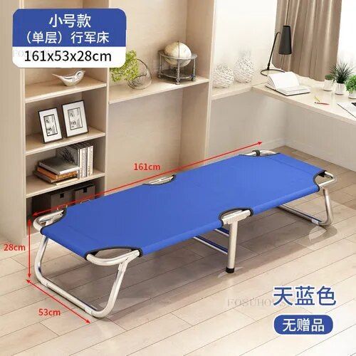 B1-161cm Bleu - Lit Pliant Portable Pour Chambre  Coucher, Randonnes Dans La Nature, Pause Djeuner, Camping Simple, Biphotographe, Meble, Ograde 240, Ensembles De Meubles De Jardin, Wyh