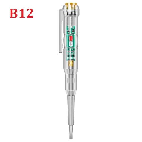 B12 - Dtecteur De Tension  Induction Intelligent, Voltmtre, Testeur De Circuit, Tournevis lectrique Avec Indicateur lectricien