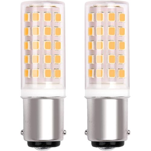 Ba15d Led 5w 220v Machine  Coudre Baonnette Ampoule Blanc Chaud 3000k Double Contacts, 40w Lampe Halogne quivalent, Pour Rfrigrateur/Machine  Coudre/Hotte Aspirante. Non Dimmable (Lot De 2)