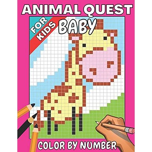 Baby Animal Quest Color By Number For Kids Featuring Incredibly Cute