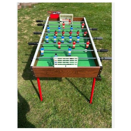BABY FOOT POUR ENFANT JEU D EQUIPE DE FOOT BALL PLIANT JOUEURS SUR TIGES METALLIQUES