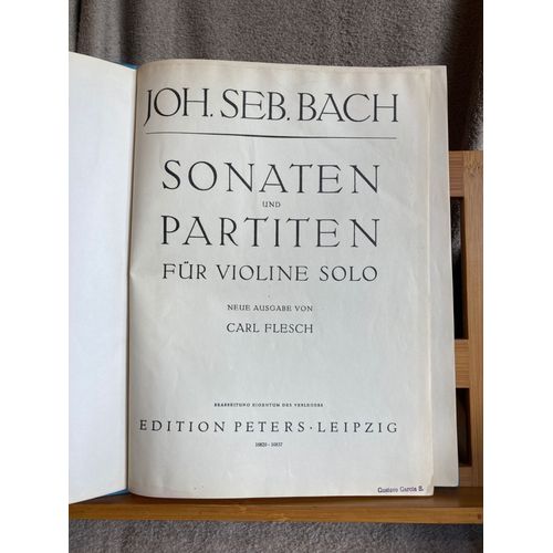 Bach Sonates Partitas Paganini 24 Caprices Violon Seul Partition Editions Peters