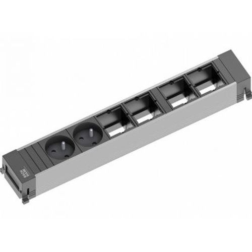Bachmann Power Frame Multiprise 0,2 M 2 Sortie(s) Ca Intrieure Noir,