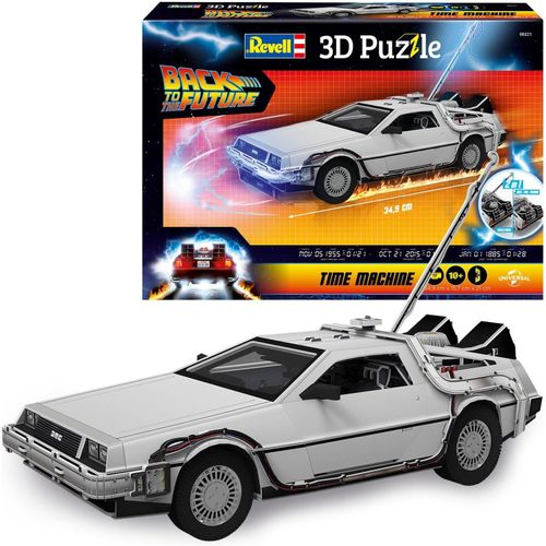 Back to The Future Delorean 3D Puzzle BttF Rompecabezas,Multicolor.[Y463]