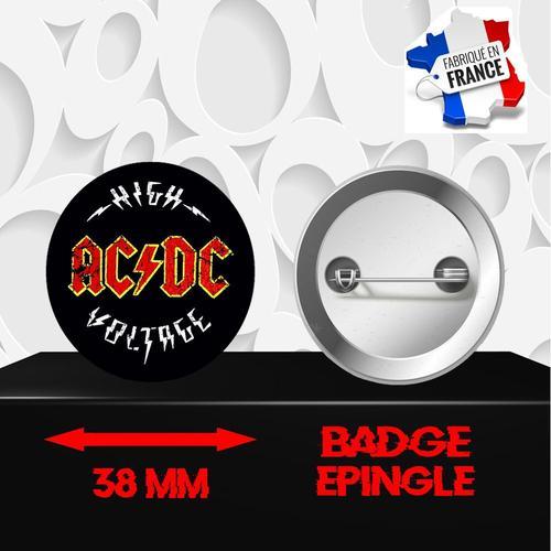 Badge  pingle 38 Mm Groupe Rock Ac/Dc 331