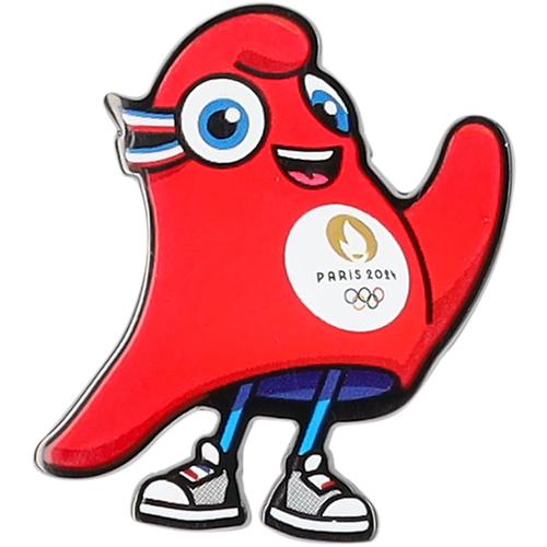 Badge De Bienvenue De La Mascotte Des Jeux Olympiques De Paris 2024