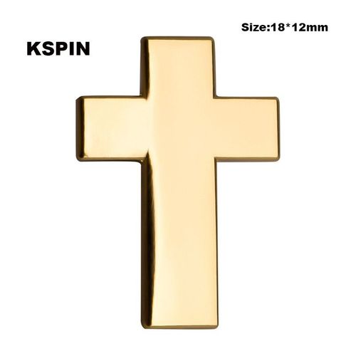 Badge En Mtal Broches De Revers Broche Croix toile D'or Rouge Blanc Noir Jaune Bleu Violet Vert Rose