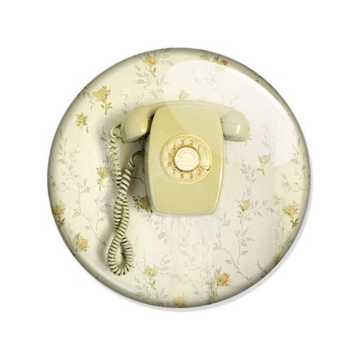Badge Telephone Retro Old Phone Ancien Bohme Boho Vintage Hipster Button Pins 25mm