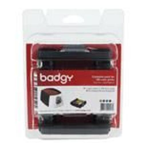 Badgy - Couleur (Cyan, Magenta, Jaune, Noir, Transparent) - Cassette  Ruban D'impression - Pour Badgy 100, 200