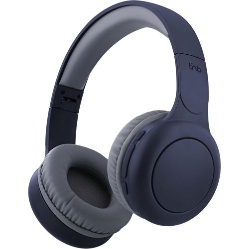 BAERTMY-Casque Bluetooth Sans Fil, Supra-Auriculaire Confortable, Pads En Mousse, Microphone Intgr, Arceau Rglable, Autonomie 24H, Lger Et Pliable - Bleu