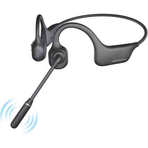 BAERTMY-Casque Conduction Osseuse Avec Micro, couteurs Bluetooth 5.3  Oreille Ouverte Avec Microphone  Flche Antibruit Pour Le Travail, La Conduite, Le Bureau  Domicile