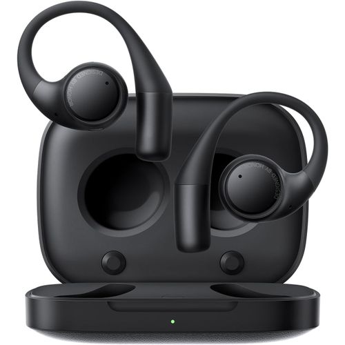 BAERTMY-Earbuds Open, Ai Live Translation, 22 Ore couter Bluetooth, Oreillette Bluetooth 5.2 Avec 3 Microphone, Ip54, Casque Bluetooth  Annulation Active Du Bruit, Noir