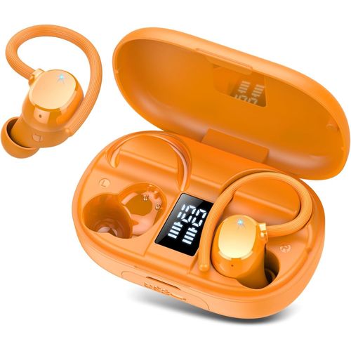 BAERTMY-Ecouteurs Bluetooth Sans Fil,2025 couteur Bluetooth 5.3 Avec 4 Enc Rduction Antibruit Mic,Ecouteurs Sans Fil 128H Hifi Stro Contrle Tactile,Ip7 tanche Casque cran Led Pour Ios Android