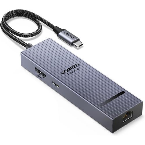 BAERTMY-Revodok Pro 1061 10Gbps Hub Usb C Ethernet Gigabit Hdmi 4K 60Hz Pd 100W Multi Data Ports 2A1C 6 En 1 Docking Station Compatible Avec Iphone 16 15 Macbook Ipad Air Surface Xps Galaxy S24