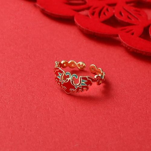 Bague Ajustable En Porcelaine Pour Femme, Design Original, mail Argent Thalandais, Rouge Chauve-Souris, Temprament Rtro, trange Marque De Bijoux