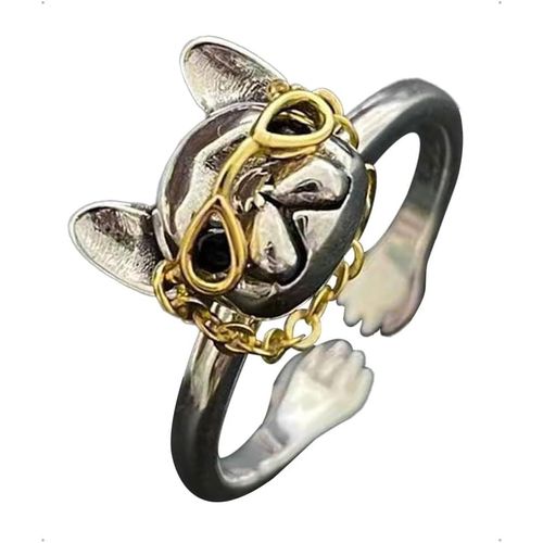 Bague Ajustable Homme Femme,Bague Serpent Noir Reglable Ouverte,Bague Eagles,Bague Chien,Bagues Hibou,Viking Bague Pouce Mamba Noir Anneau Bagues Reglables Orteil Bijoux Pour Homme Femmes.[Y80]