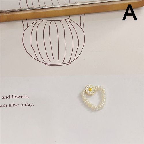 Bague Bleue Ajustable Pour Femme, Bijou Fait  La Main, Plusieurs Styles De Perles D'eau Douce, Coquillage Perl, Pour Fte, Mariage