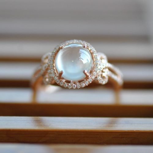 Bague Calcdoine Originale, Gros Uf Rond, NUd Papillon Ouvert Des Deux Cts, Rglable, Charme lgant, Rtro Femme, Bijoux En Argent