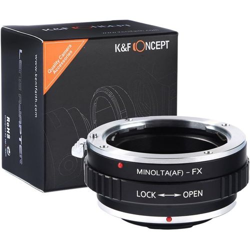 Bague D'Adaptation Pour Objectif Minolta (Af)  Camra Fx Adaptateur Lentille Fait De Laiton Et D'Aluminium Solide Prcis Noir[GOP6254846]