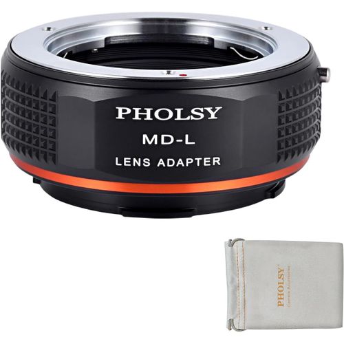 Bague d'adaptation pour objectifs Minolta Rokkor MD/MC/SR Mount et Appareil Photo Botier Leica L Mount Compatible avec Leica SL2, SL2-S, CL, TL2, Lumix S5, S1, BS1H, Sigma FP, FP L.[G1073]