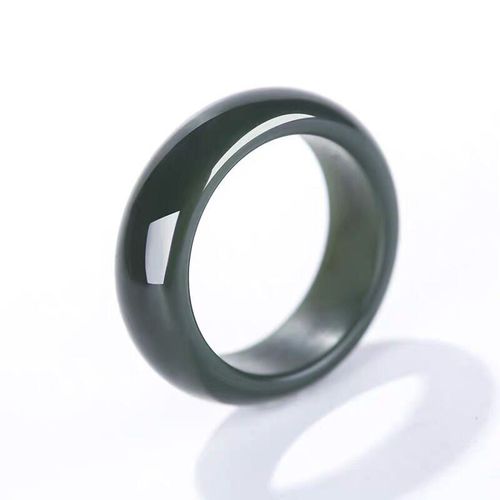 Bague De Mariage En Jade Vert Naturel Hetian, Anneau De Mariage En Pierre De Jades Certifie Authentique, Bijoux De Mode, Accessoires De Couple En Jade