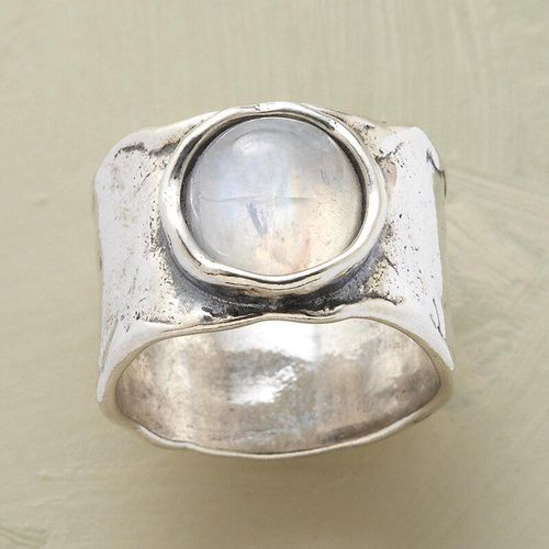 Bague De Mariage En Pierre De Lune Pour Femmes, Style Bohme, Vintage, Large Goutte D'eau, Dlicat, Fleur Sculpte, Feuilles, Motif, Bijoux De Dclaration Pour Filles