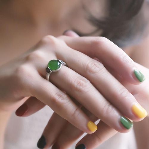 Bague En Argent Sterling Sansheng Iii De Style Ethnique Pour Femmes, Anneau Ruyi En Jaspe Rouge Ouvert, Design De Niche