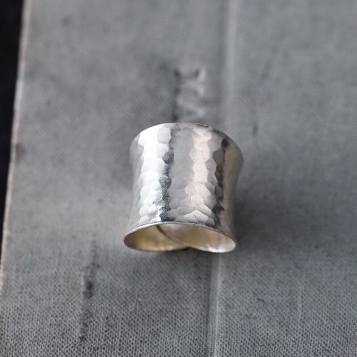 Bague En Argent Thalandais Pour Femmes, Bijou De Luxe Lger, Style Ethnique Frais, Version Large, Surface Concave-Convexe