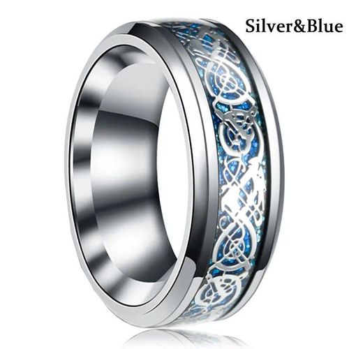 Bague En Carbure De Tungstne Pour Homme,Incrustation De Document En Argent,Fibre De Carbone Noire,Alliance Pour Ix,Bijoux  La Mode,Cadeau,Taille 6-13,8mm