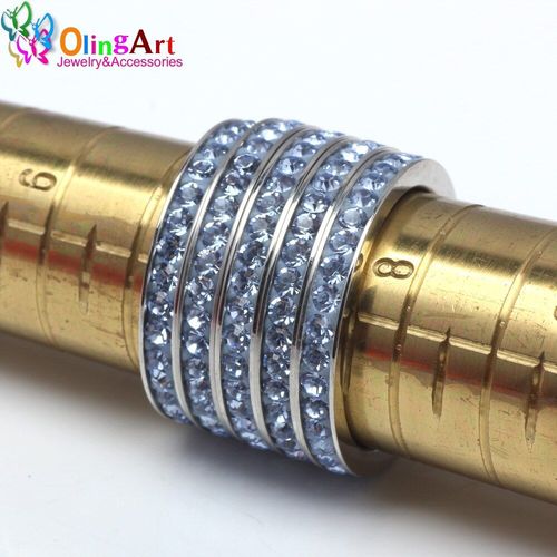 Bague En Cuivre Blanc Pour Femmes, Cercle Complet En Cristal, Zircon Clout  Une Range, Micro Incruste, Version Corenne