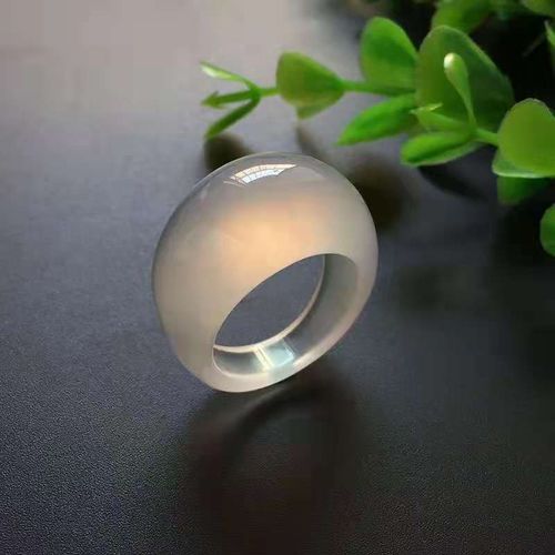 Bague En Jade Calcdoine Naturelle Pour Hommes Et Femmes, Anneau De Queue Noir Et Blanc, Bijoux Porte-Bonheur, Pierre De Jade