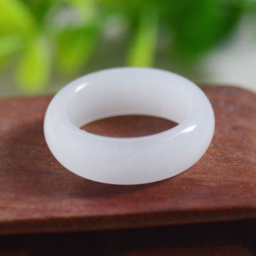 Bague En Jade Htian Blanc Chinois, Amulette De 7  10 Tailles, Bijoux De Charme  La Mode, Sculpt  La Main, Artisanat, Cadeaux Pour Femmes Et Hommes