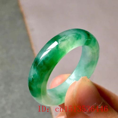 Bague En Jade Htian Vert Naturel, Fleur Flottante, Amulette En Jade Chinois, Bijoux De Charme  La Mode, Artisanat Sculpt  La Main, Cadeaux Pour Femmes Et Hommes