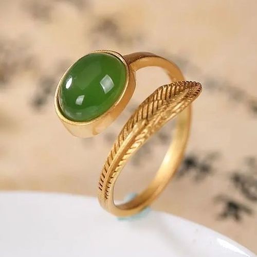 Bague En Jade Naturel Hetian Pour Femmes, Bijoux De Luxe lgants, Style Chinois, Rtro, Cratif, Or Ancien Unique, Artisanat, Argent