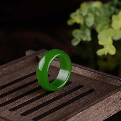 Bague En Jade Vert Naturel Du Xinjiang Hetian, Amulette En Jade Chinois, Bijoux  Breloques  La Mode, Cadeaux Artisanaux Sculpts  La Main Pour Femmes Et Hommes