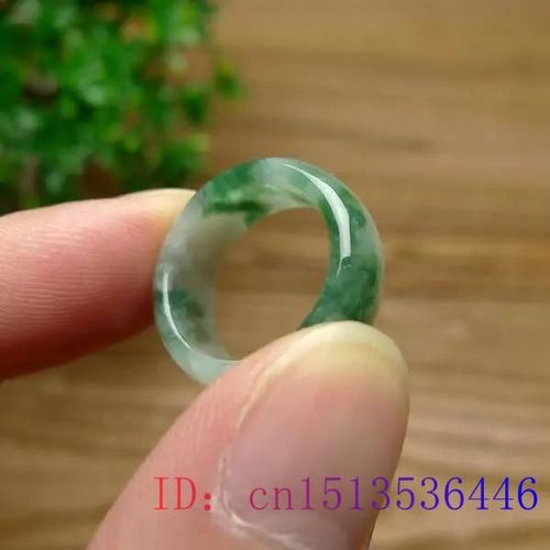 Bague En Jade Vert, Pierre Prcieuse, Mode Chinoise, Breloques, Artisanat, Bijoux Amulette, Sculpt Naturel, Jadite, Cadeaux