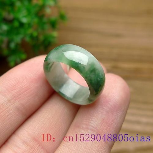 Bague En Jade Vert Sculpt, Breloque  La Mode, Cadeaux Naturels, Bijoux En Jade, Amulette En Pierre Prcieuse, Artisanat Chinois