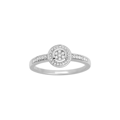 Bague Femme - Or 18 Carats - Diamant 0,15 Carats