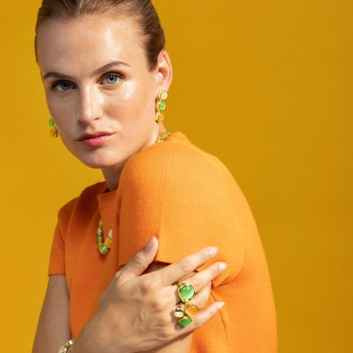 Bague Luxenter Avec œIl De Chat Multicolore En Or 18 Carats - Shureo