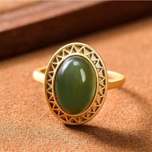 Bague Originale En Argent Incrust De Saphir Hetian Naturel, Ouverture Rglable, Style Chinois, Design Rtro De La Religion, Bijoux De Marque Pour Femmes