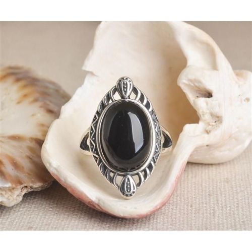 Bague Ouverte En Obsidienne Et Calcdoine Pour Femme, Bijou En Jade Naturel Hetian, Style Palais Rtro Chinois, Lger, Luxueux, lgant, Breloque