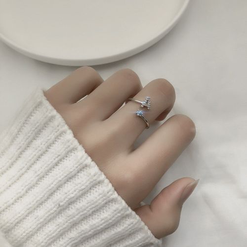 Bagues Avec Lettres De Luxe Pour Femmes, Bijoux De Mariage En Mtal Dor,  La Mode, Initiales