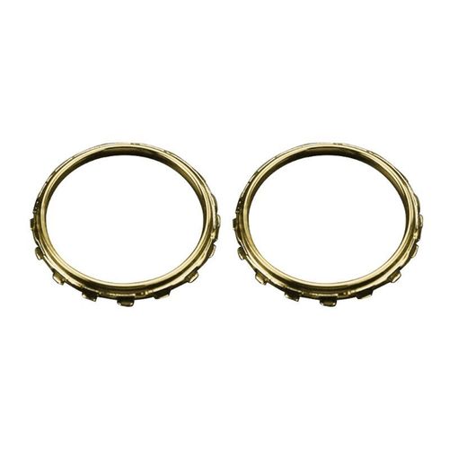 Bagues D'accent Rondes Chromes Personnalises Pour Manettes Microsoft Xbox One Elite, Pices De Rechange Pour Rparation Xone E D7wc, 2 Pices