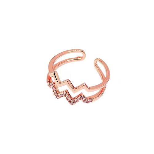Bagues De Mariage Classiques En Cristal Zircon Rose Et Or Pour Femme, Bijoux  Design Gomtrique Simple, Cadeaux De Saint-Valentin