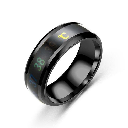 Bagues De Temprature Corporelle  Capteur Intelligent, En Acier Titane, Classique Pour Hommes Et Femmes, Bijoux Cadeau De Dclaration De Mariage, 2021