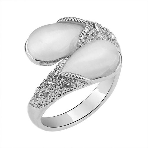 Bagues En Forme De Goutte D'eau Pour Femmes, Bijoux De Fianailles, De Mariage, De Fte, Charmant, Cristal Dor, Zircon