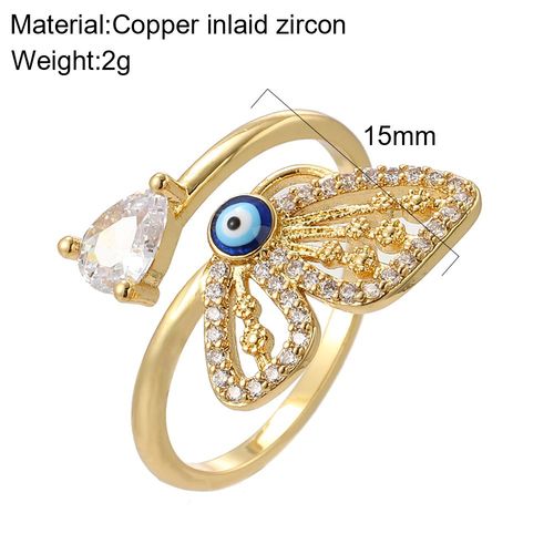 Bagues Punk Mauvais Il Bleu Pour Femme, Bague Rglable, Style Punk, Bijoux De Document En Or, Mode