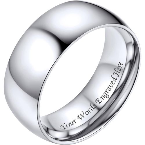 Bagues Simples Pour Hommes Et Femmes 2mm/4mm/6mm/8mm De Large Style Confortable Inoxydable Bague Anneaux Business Quotidienne Punk Nom Personnalis Cadeau Souvenir Taille 54-67.[Y509]