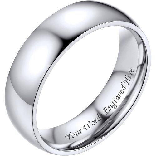 Bagues Simples Pour Hommes Et Femmes 2mm/4mm/6mm/8mm De Large Style Confortable Inoxydable Bague Anneaux Business Quotidienne Punk Nom Personnalis Cadeau Souvenir Taille 54-67.[Y511]