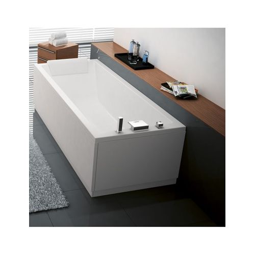Baignoire Acrylique Novellini Calos 2.0 170x75 Cm Avec Chssis Et Trop Plein-Blanc-Blanc--